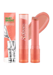 8 glasses baby bright lip balm with packaging on a white background