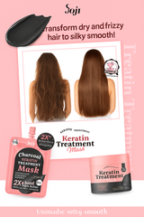 Joji Secret Young | Charcoal Keratin Treatment Mask 12g , 50g & 300 g