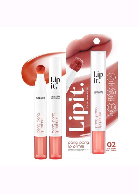 Lipit lip primer packaging with a lip illustration on a white background