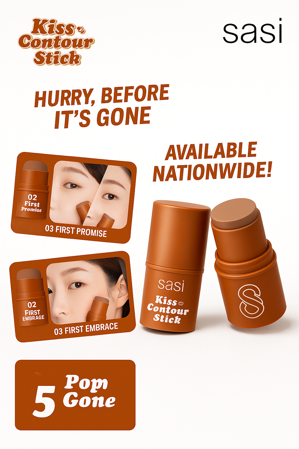 Sasi | Kiss & Contour Stick 4g Sasi