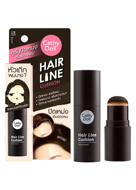 Cathy Doll Hair Line Cushion packaging and product on a white background