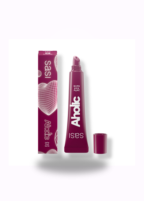 Lip balm with packaging on a white background