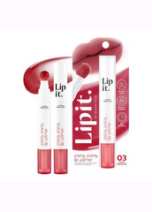 Lipit lip primer packaging with a red lip illustration on a white background