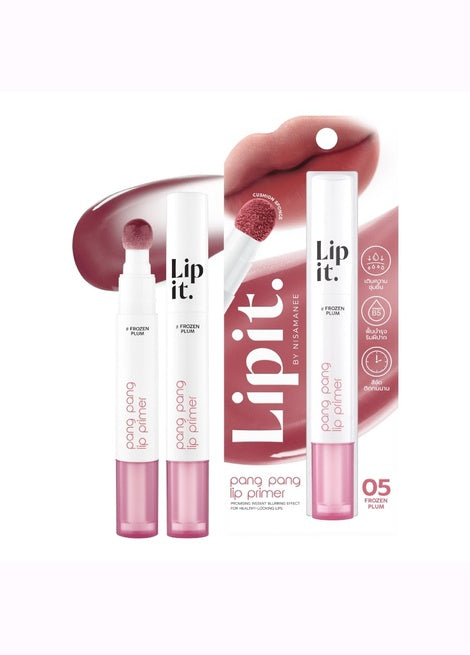Lip it lip primer packaging with a lip illustration on a white background