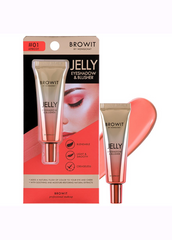 Browit Jelly Eyeshadow & Blusher with packaging on a white background