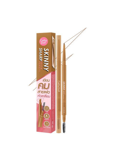 Cathy Doll Skinny Sharp eyebrow pencil with packaging on a white background
